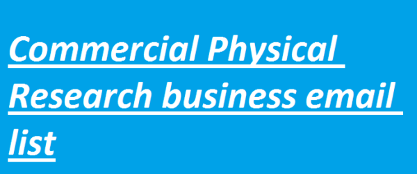 Commercial Physical Research Email Insights Data