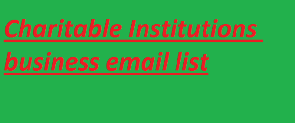 Charitable Institutions Email Insights Data