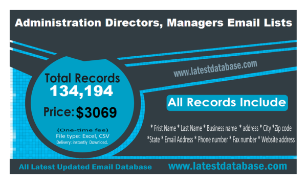 Administration Directors, Managers Email Insights Datas