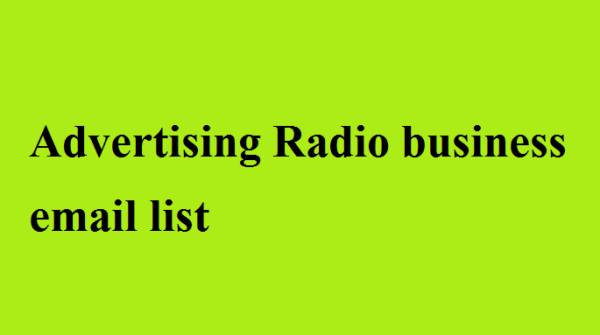 Advertising-Radio Email Insights Data