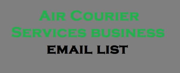 Air Courier Services Email Insights Data