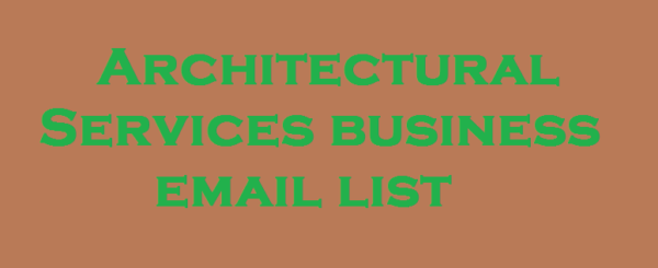 Architectural Services Email Insights Data