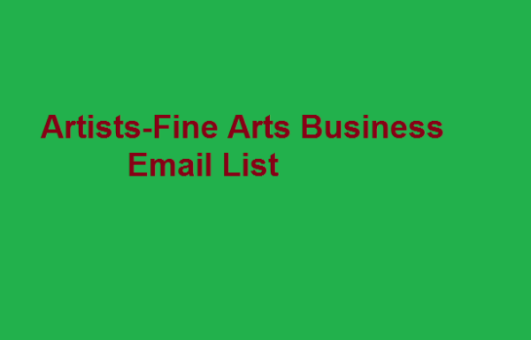 Artists Fine Arts Email Insights Data