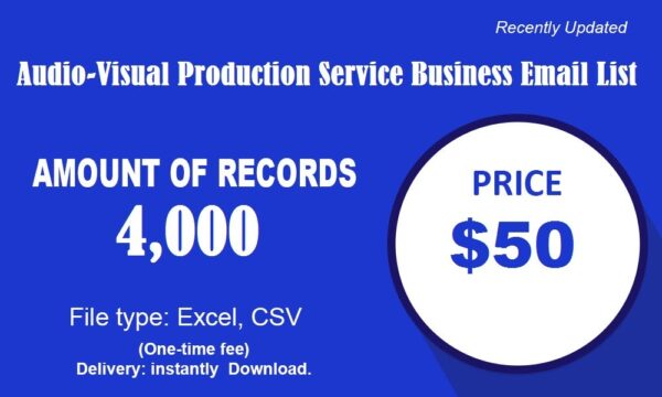 Audio-Visual Production Service Email Insights Data