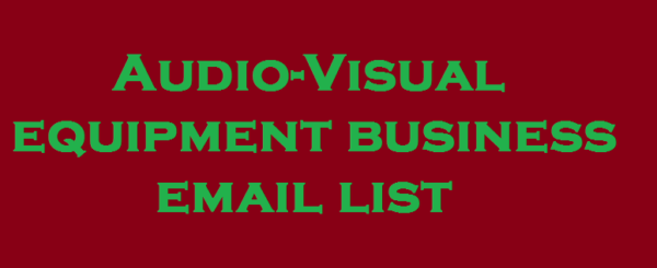 Audio-Visual equipment Email Insights Data