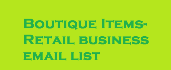 Boutique Items-Retail Email Insights Data