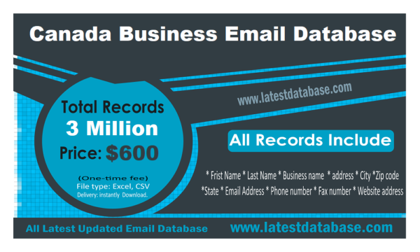 Canada Email Insights Data