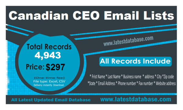 Canadian CEO Email Insights Datas