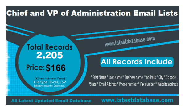 Chief and VP of Administration Email Insights Datas