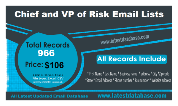 Chief and VP of Risk Email Insights Datas