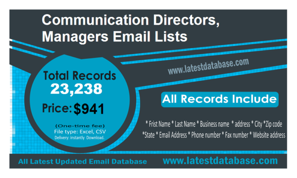 Communication Directors Managers Email Insights Datas