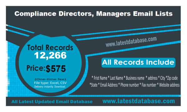 Compliance Directors, Managers Email Insights Datas