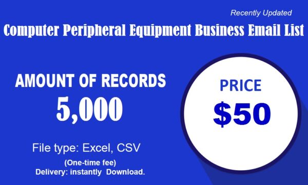 Computer Peripheral Equipment Email Insights Data