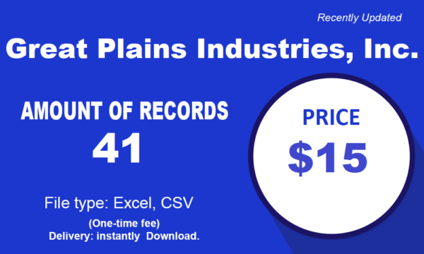 Business Contacts at Great Plains Industries, Inc.