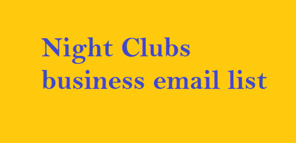 Night Clubs Email Insights Data