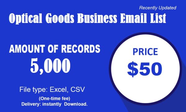 Optical Goods Email Insights Data