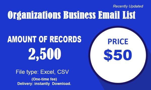 Organizations Email Insights Data