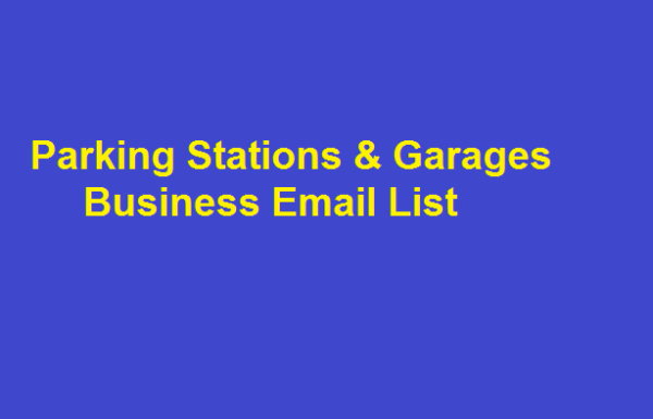 Parking Stations & Garages Email Insights Data