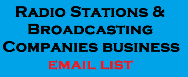 Radio Stations & Broadcasting Companies Email Insights Data