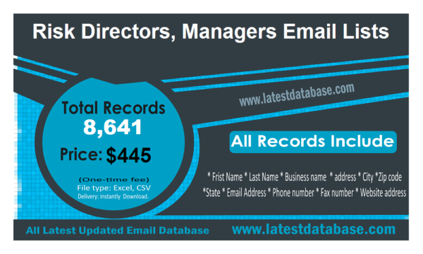 Risk Directors, Managers Email Insights Datas