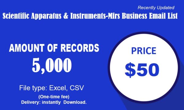 Scientific Apparatus & Instruments-Mfrs Email Insights Data