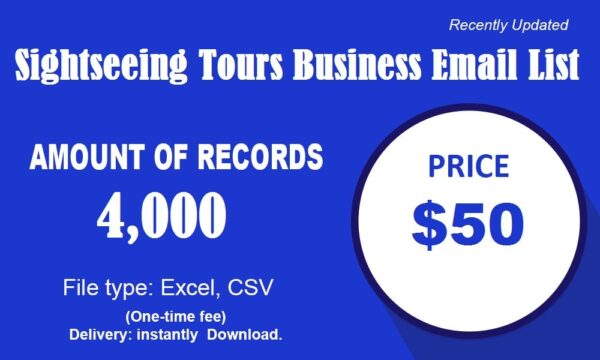 Sightseeing Tours Email Insights Data