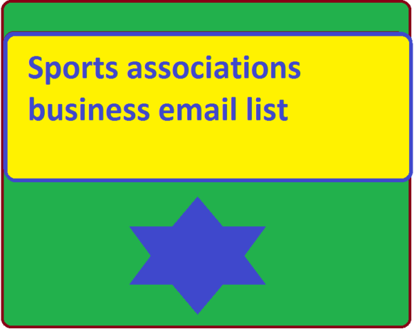 Sports associations Email Insights Data