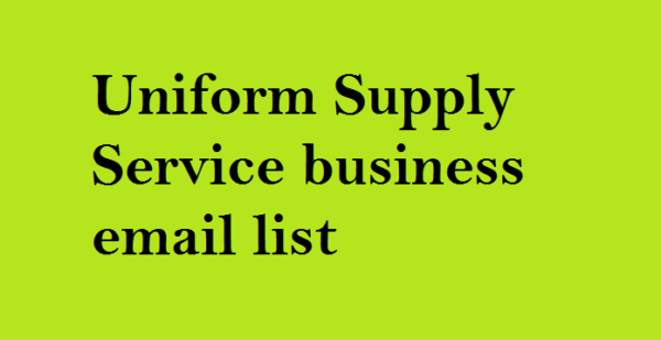 Uniform Supply Service Email Insights Data