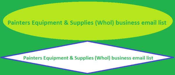 Painters Equipment & Supplies (Whol) Email Insights Data