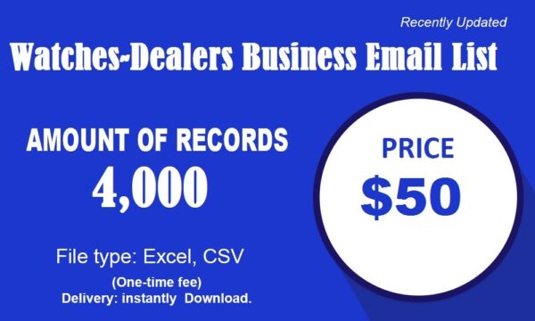 Watches-Dealers Email Insights Data